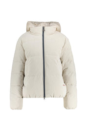 Steppjacke mit Kapuze aus Cord - 111-champagne - Creme