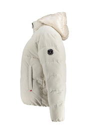 Steppjacke mit Kapuze aus Cord - 111-champagne - Creme