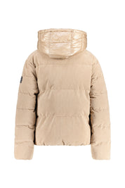 Steppjacke mit Kapuze aus Cord - 123-desert bei - Beige