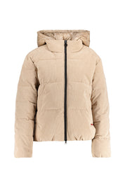 Steppjacke mit Kapuze aus Cord - 123-desert bei - Beige