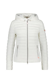 Steppjacke mit Kapuze - 10-all white - Weiß