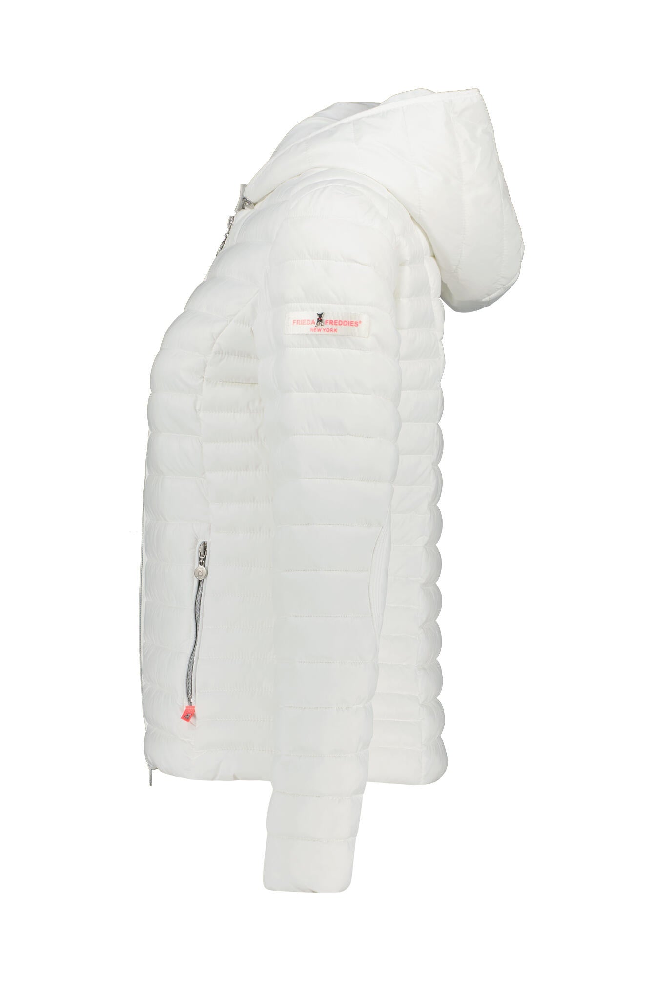 Steppjacke mit Kapuze - 10-all white - Weiß