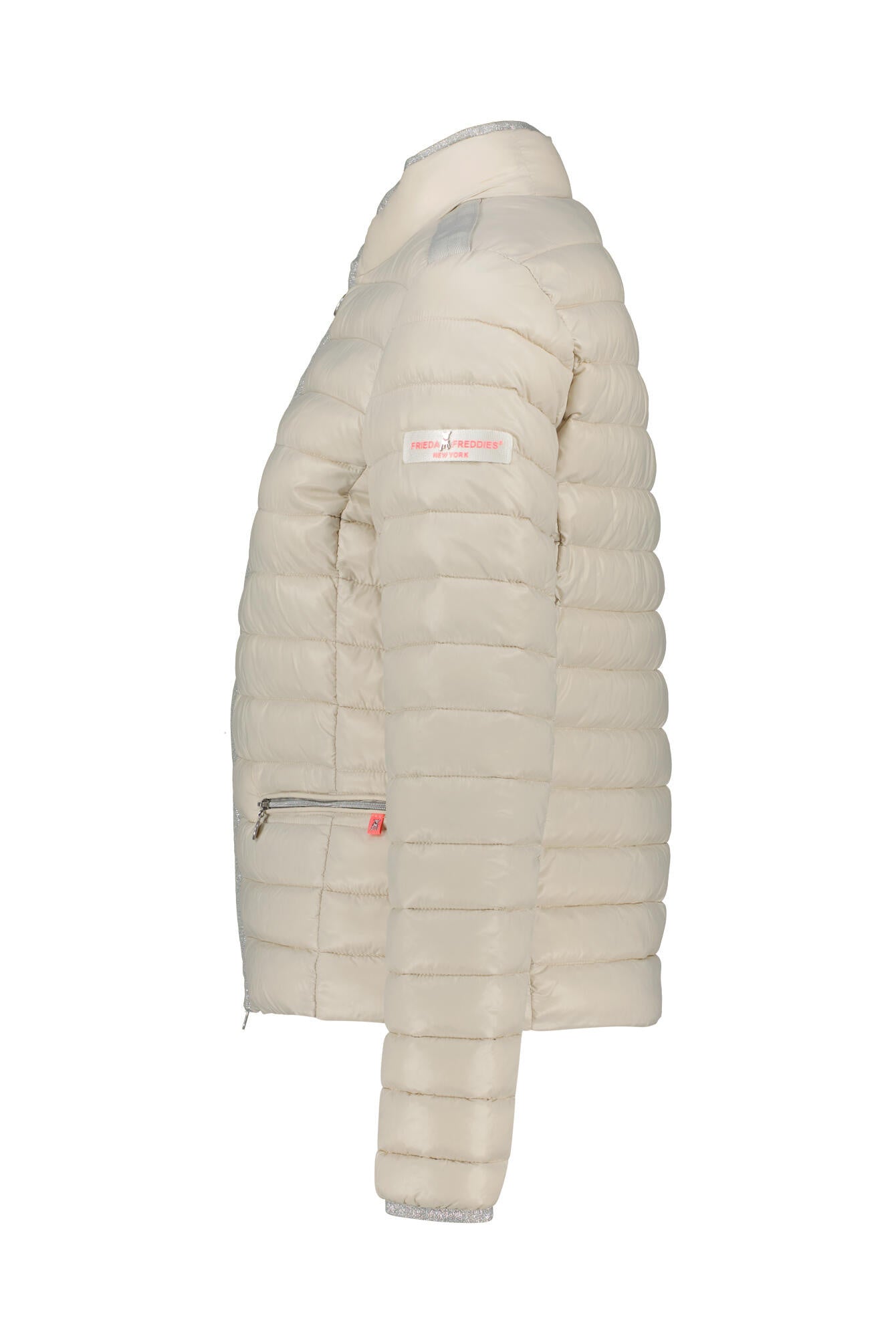 Steppjacke mit Stehkragen - 111-champagne - Beige