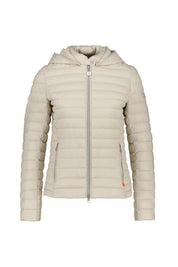 Steppjacke mit Kapuze - 111-champagne - Beige