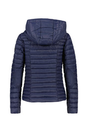 Steppjacke mit Kapuze - 524-midnight b - Blau
