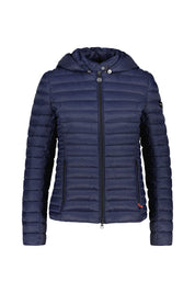 Steppjacke mit Kapuze - 524-midnight b - Blau