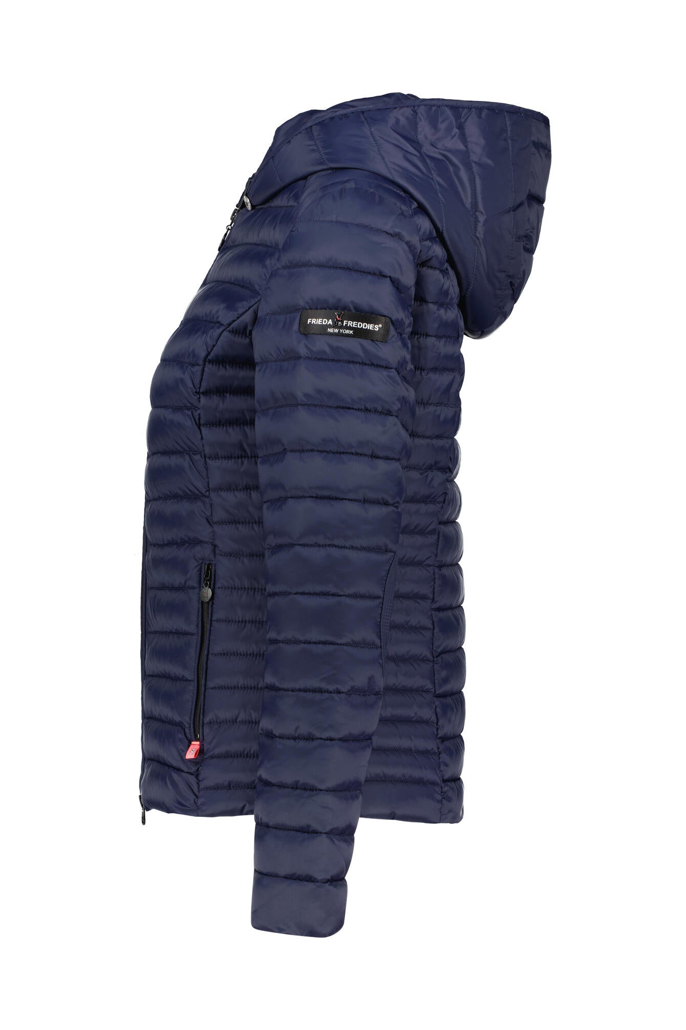 Steppjacke mit Kapuze - 524-midnight b - Blau