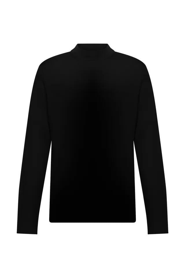 Strickpullover ARWON aus Schurwolle - 1000 - Schwarz