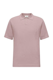 Poloshirt aus strukturiertem Strick - 5805 - Rosa