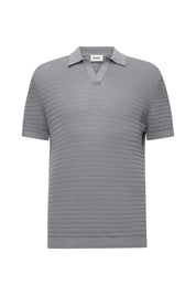 Strick-Poloshirt BRAIAN - 6205 - Grau