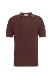 Strick-Poloshirt BRAIAN - 5010 - Rot