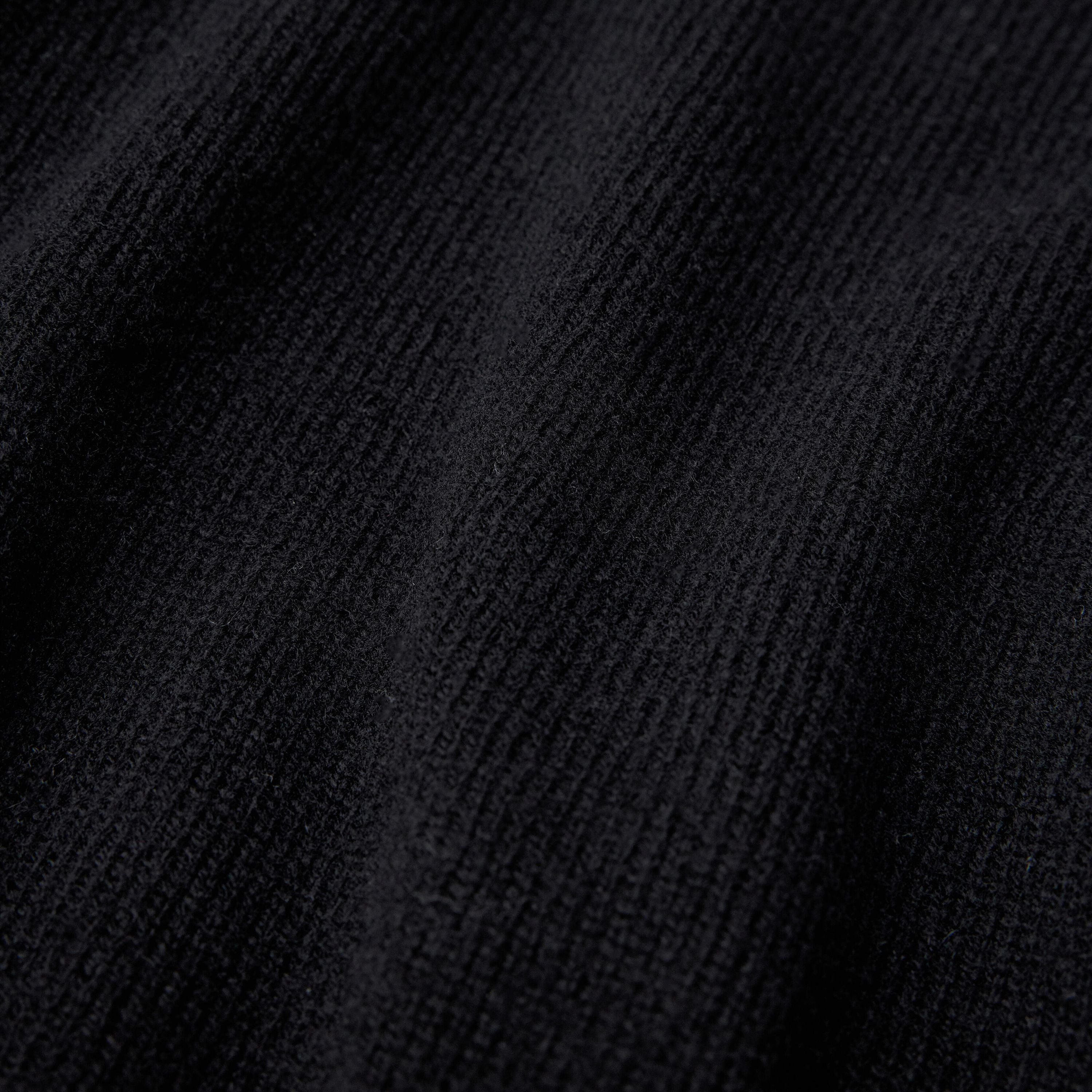 Strickpullover NALON aus Schurwolle - 1000 - Schwarz