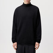 Strickpullover NALON aus Schurwolle - 1000 - Schwarz