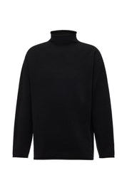 Strickpullover NALON aus Schurwolle - 1000 - Schwarz