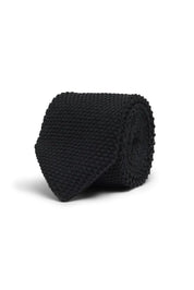 Krawatte aus Wolle - 1000 - Schwarz