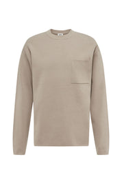 Strickpullover LEVVIN aus Baumwolle - 1715 - Braun