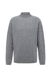 Strickpullover NALON aus Schurwolle - 6310 - Grau