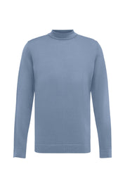 Strickpullover ARWON aus Schurwolle - 3608 - Blau