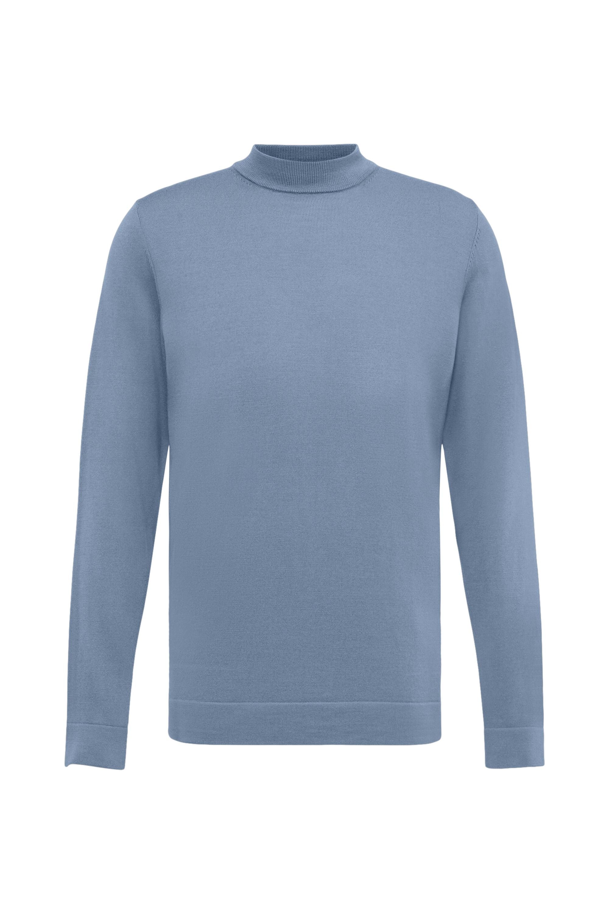 Strickpullover ARWON aus Schurwolle - 3608 - Blau