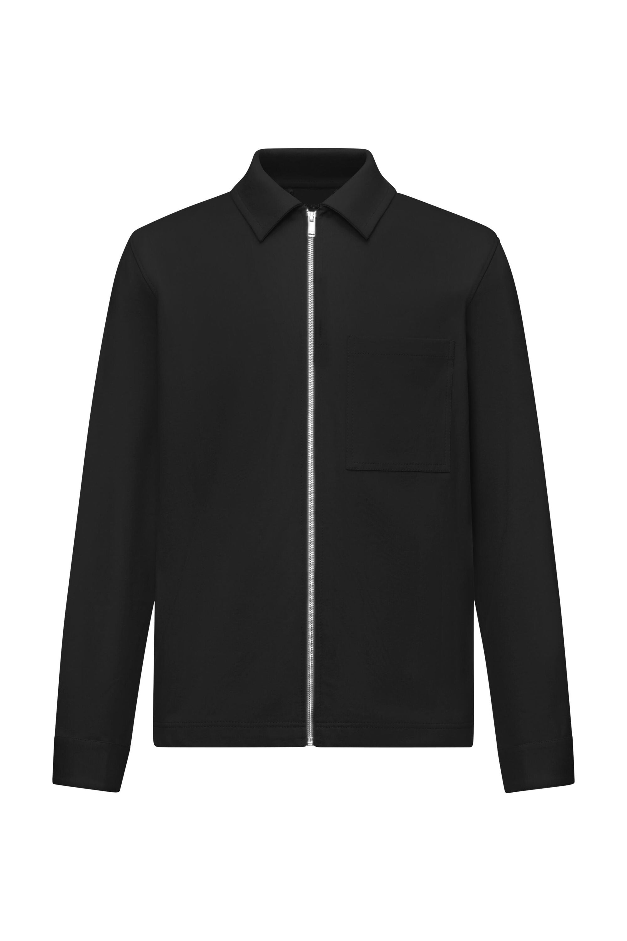 Overshirt JERSON aus Viskosemix - 1000 - Schwarz