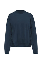 Strickpullover LIZIELA aus Schurwolle - 3307 - Blau