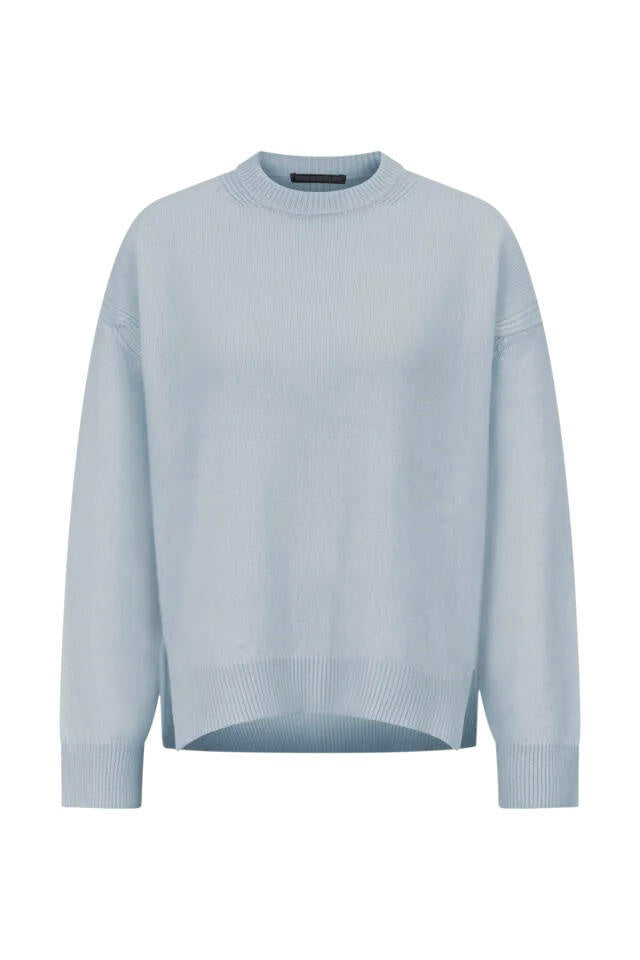 Strickpullover LIZIELA aus Schurwolle - 3905 - Blau