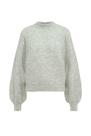 Pullover LARELYA mit Ballonärmeln aus  Alpaka-Mix - 1823 - Beige