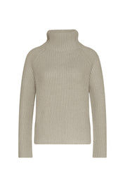 Grobstrickpullover mit Turtleneck - 1714 - Braun