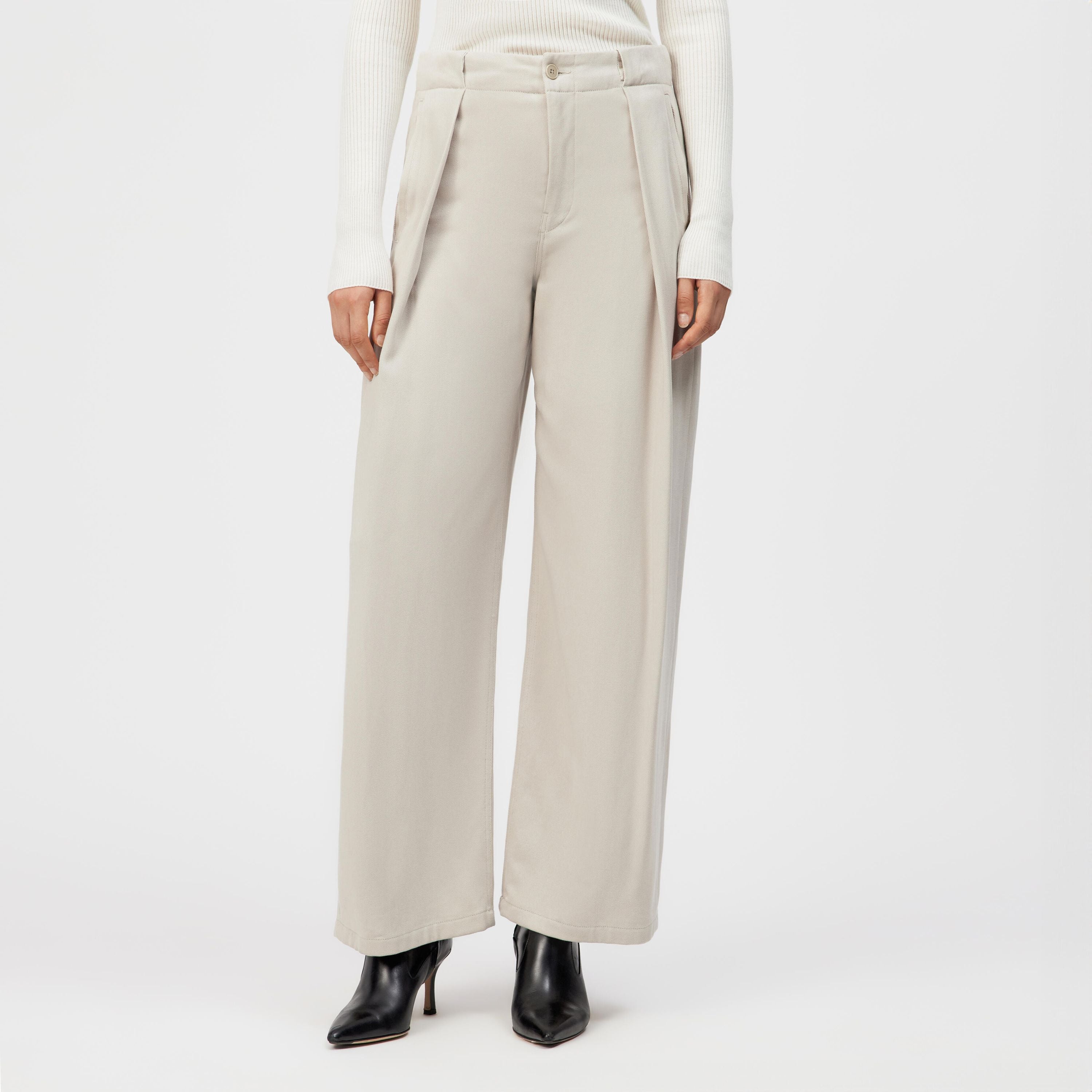 Bundfaltenhose THREW Wide Leg - 1823 - Beige