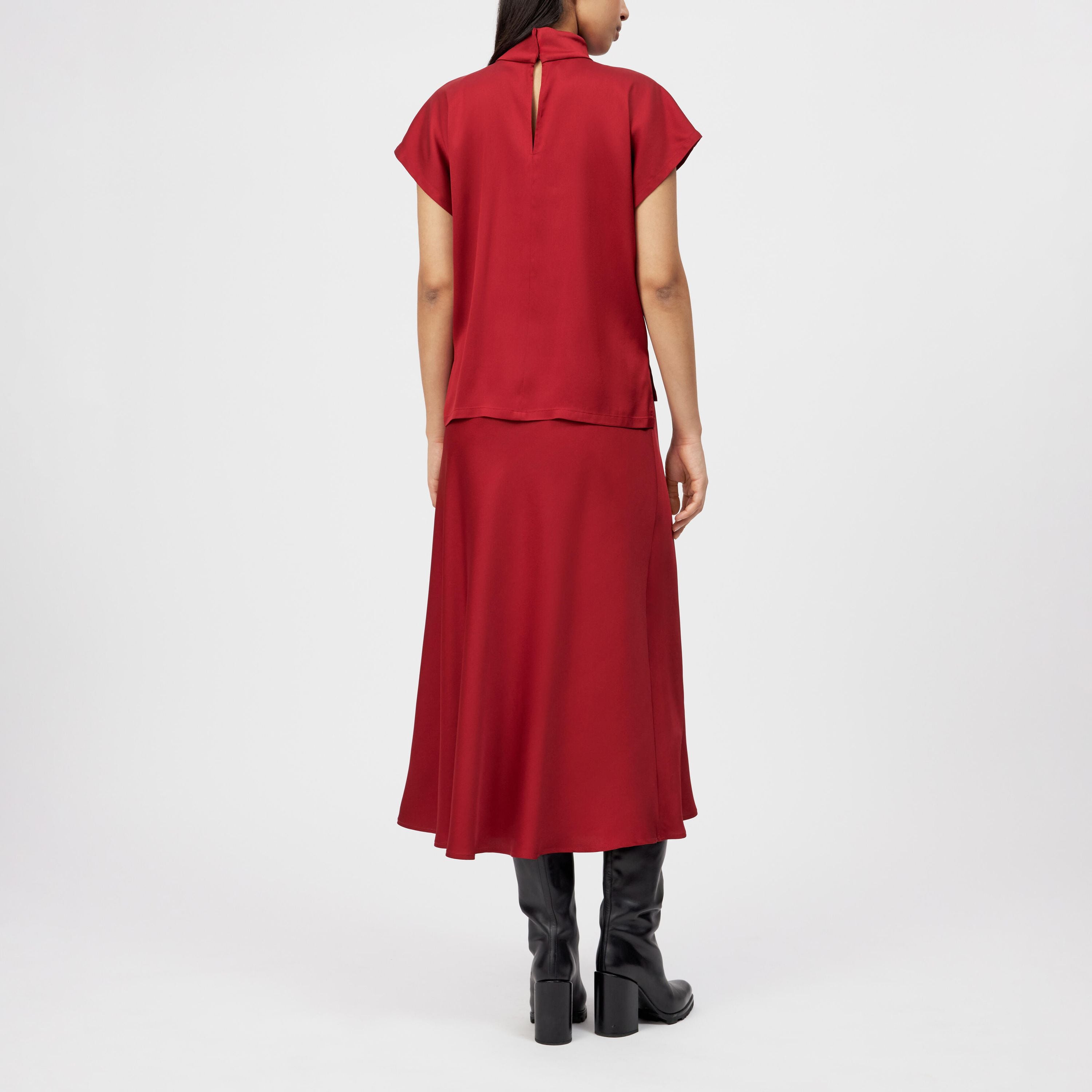 Schlupfbluse ALARIA - 5200 - Rot