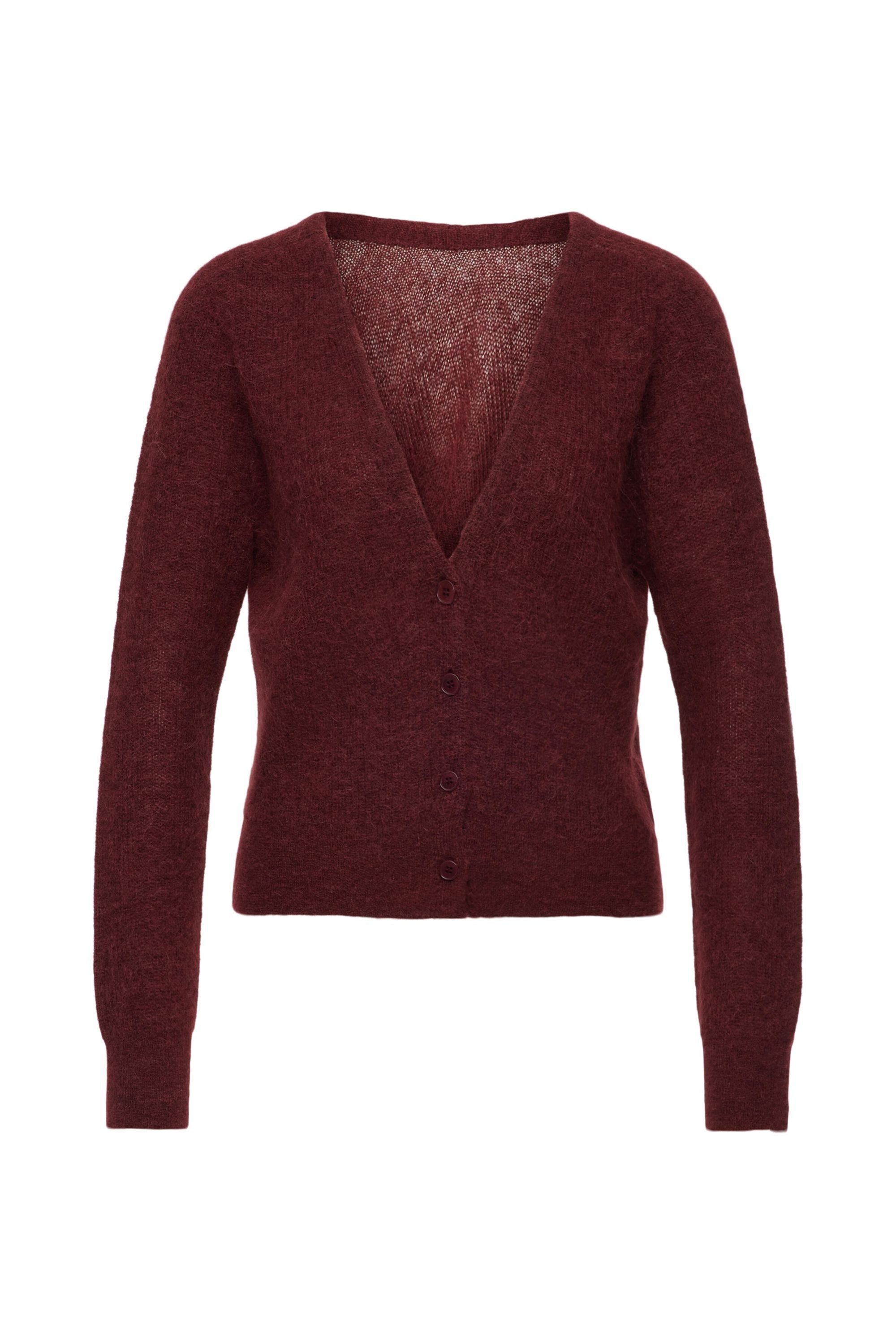 Cardigan aus Woll-Mix - 5104 - Rot