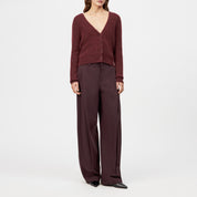 Cardigan aus Woll-Mix - 5104 - Rot