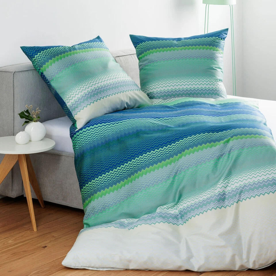 Bettwäsche MOMENTS MISSONI - 02-blau türkis - Türkis