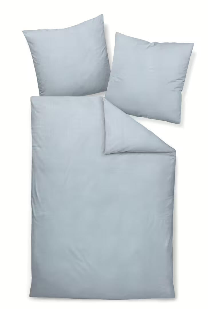 Bettwäsche JERSEY CLASSIC im Fischgrätmuster - 46-salbeigrün - Grün