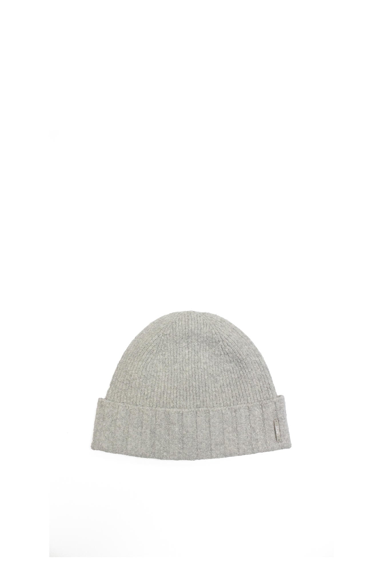 Strickmütze - 9300-silver uni - Grau