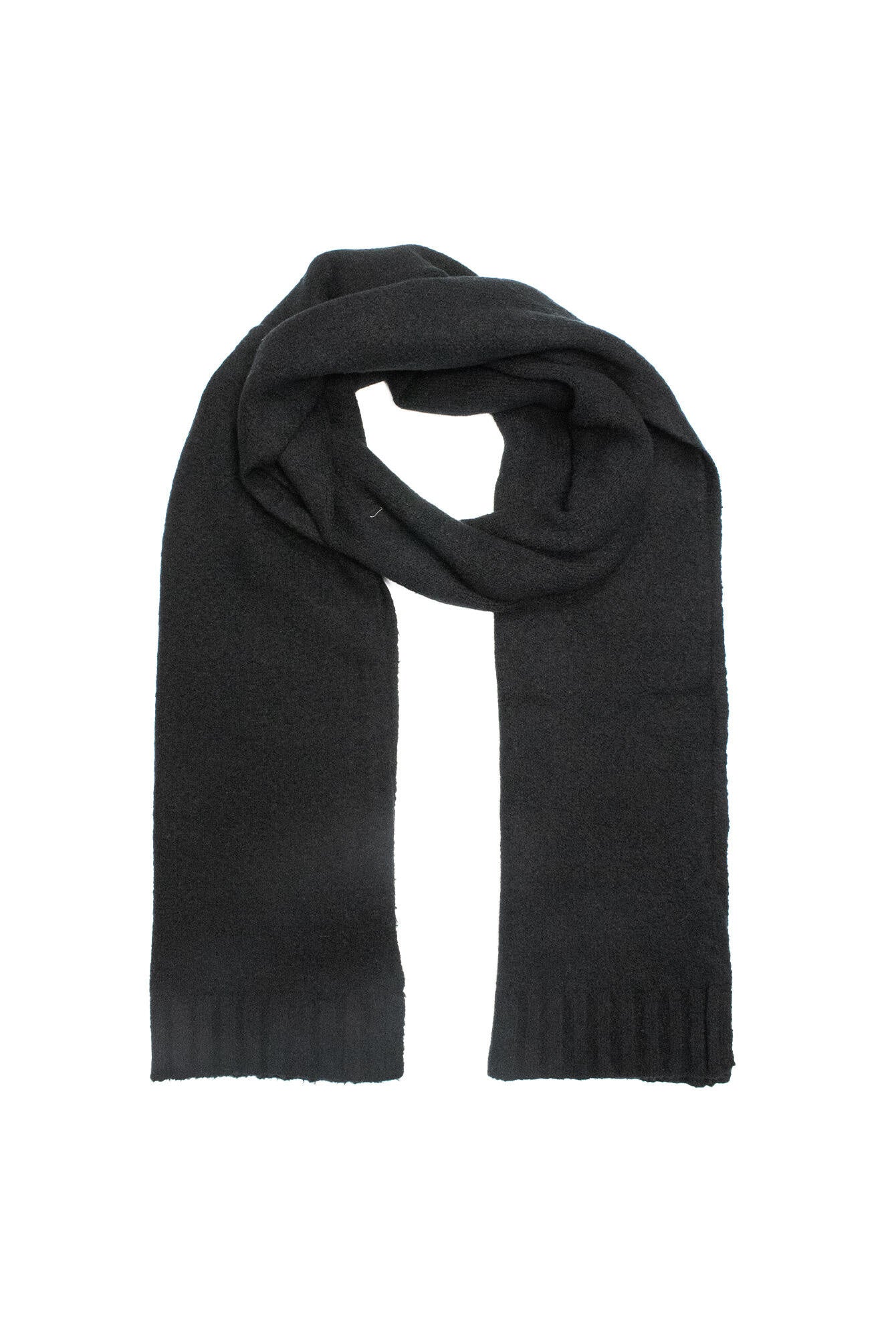 Schal ALEXIO aus Baumwollmix - 9000-black uni - Schwarz