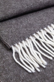 Schal aus Wolle - 6017-brown/beige - Braun