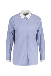 Bluse aus Baumwollmix - 680 - Blau