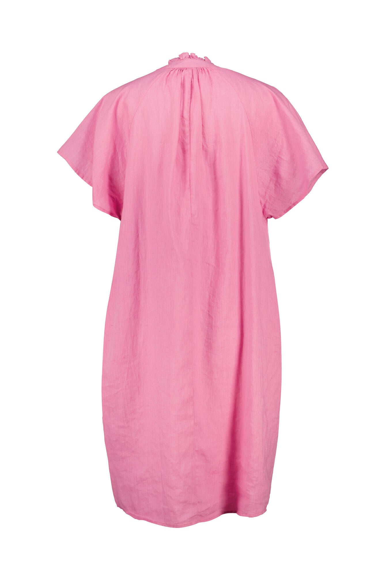 Sommerkleid Mini aus Leinen - 404 - Pink