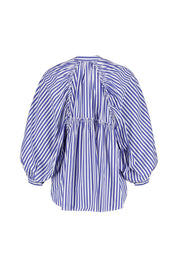 Bluse aus Baumwollmix - 680 - Blau