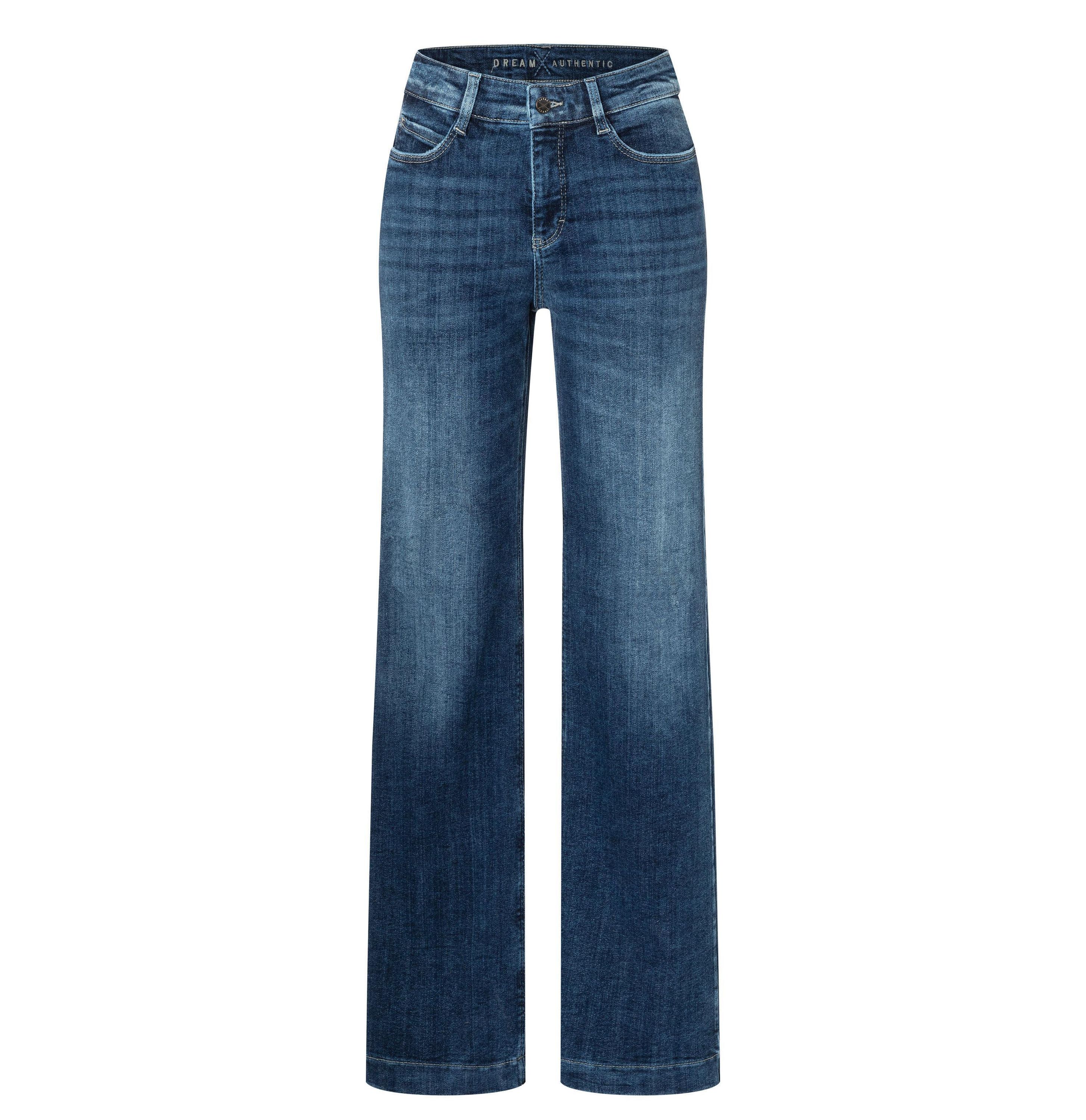 Jeans Wide Leg - D574 cobalt authentic wash - Blau