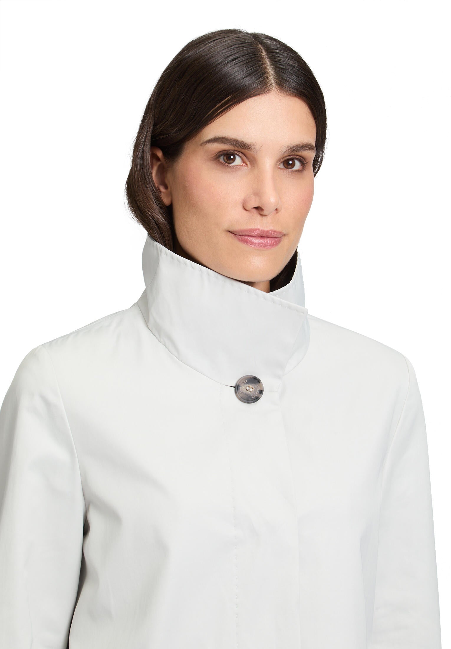 Übergangsmantel aus Baumwollmix - 9078-Glacier White - Grau