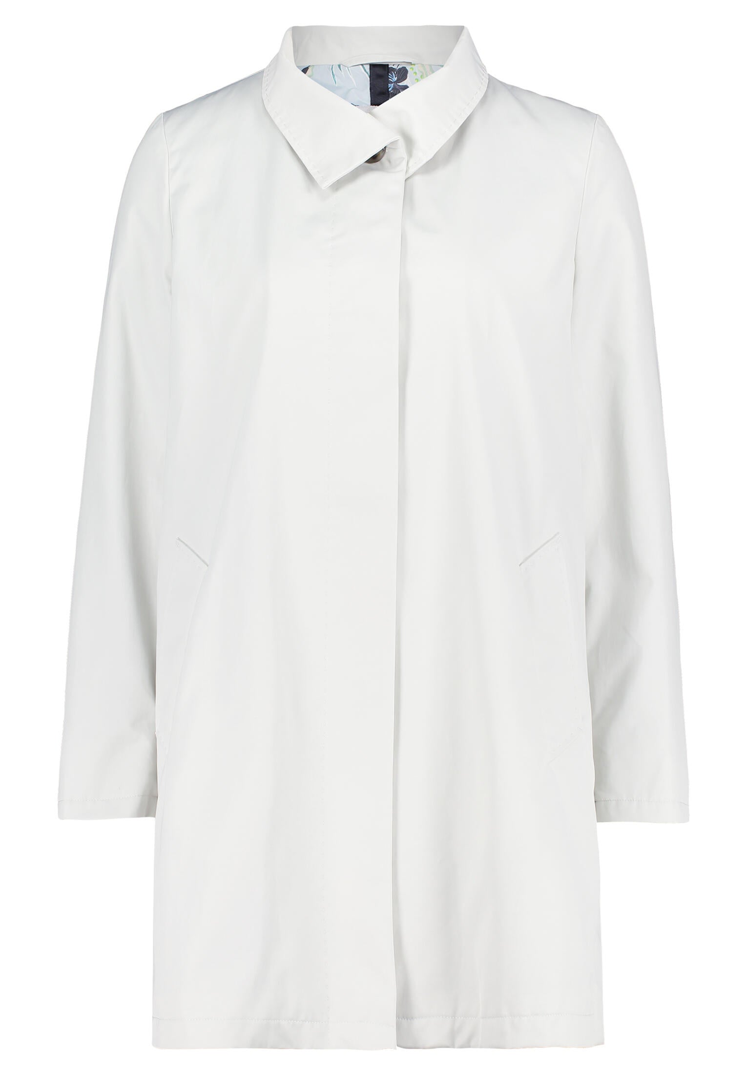 Übergangsmantel aus Baumwollmix - 9078-Glacier White - Grau