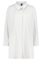 Übergangsmantel aus Baumwollmix - 9078-Glacier White - Grau