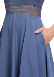Cocktailkleid Mini - 8454-Blue Stone - Blau