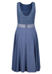 Cocktailkleid Mini - 8454-Blue Stone - Blau