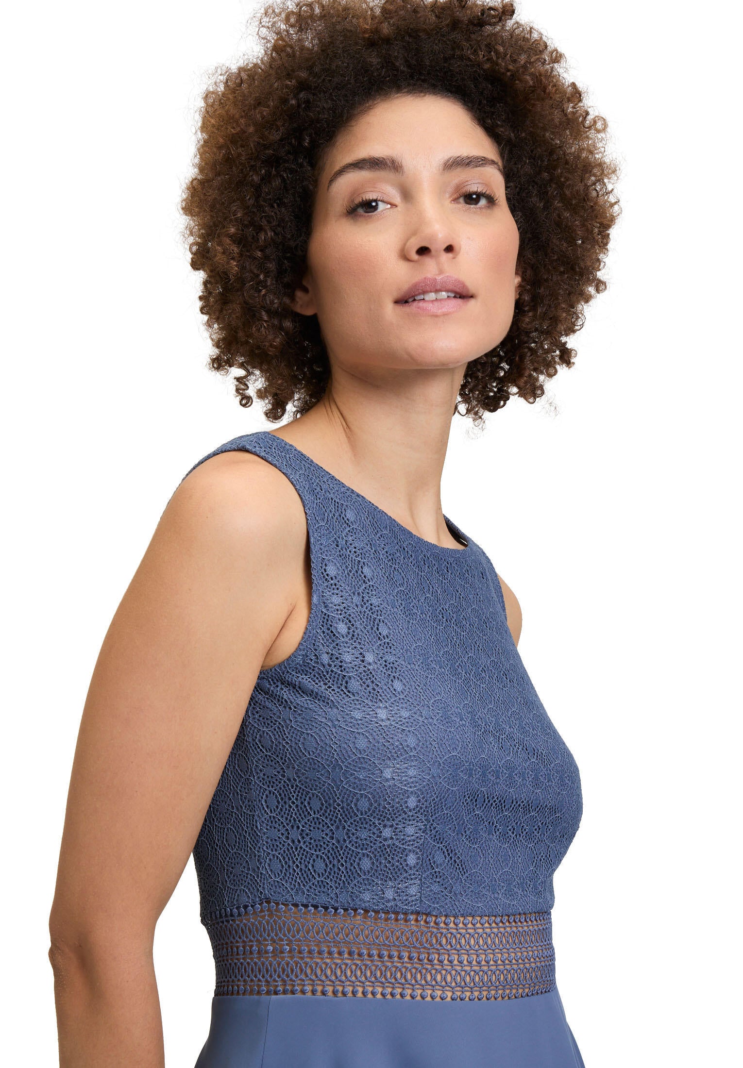 Cocktailkleid Mini - 8454-Blue Stone - Blau