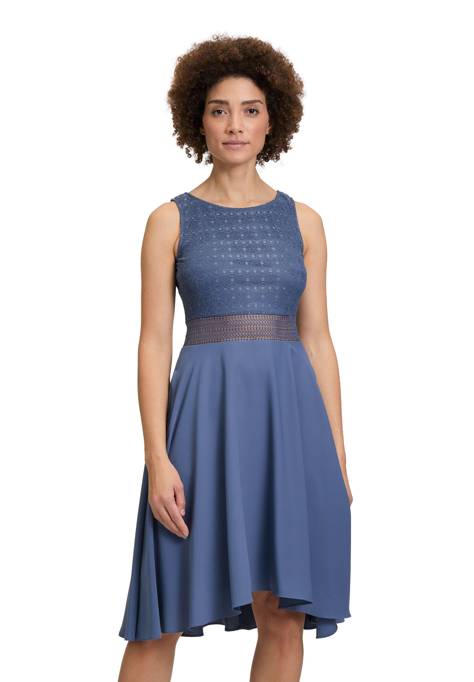 Cocktailkleid Mini - 8454-Blue Stone - Blau
