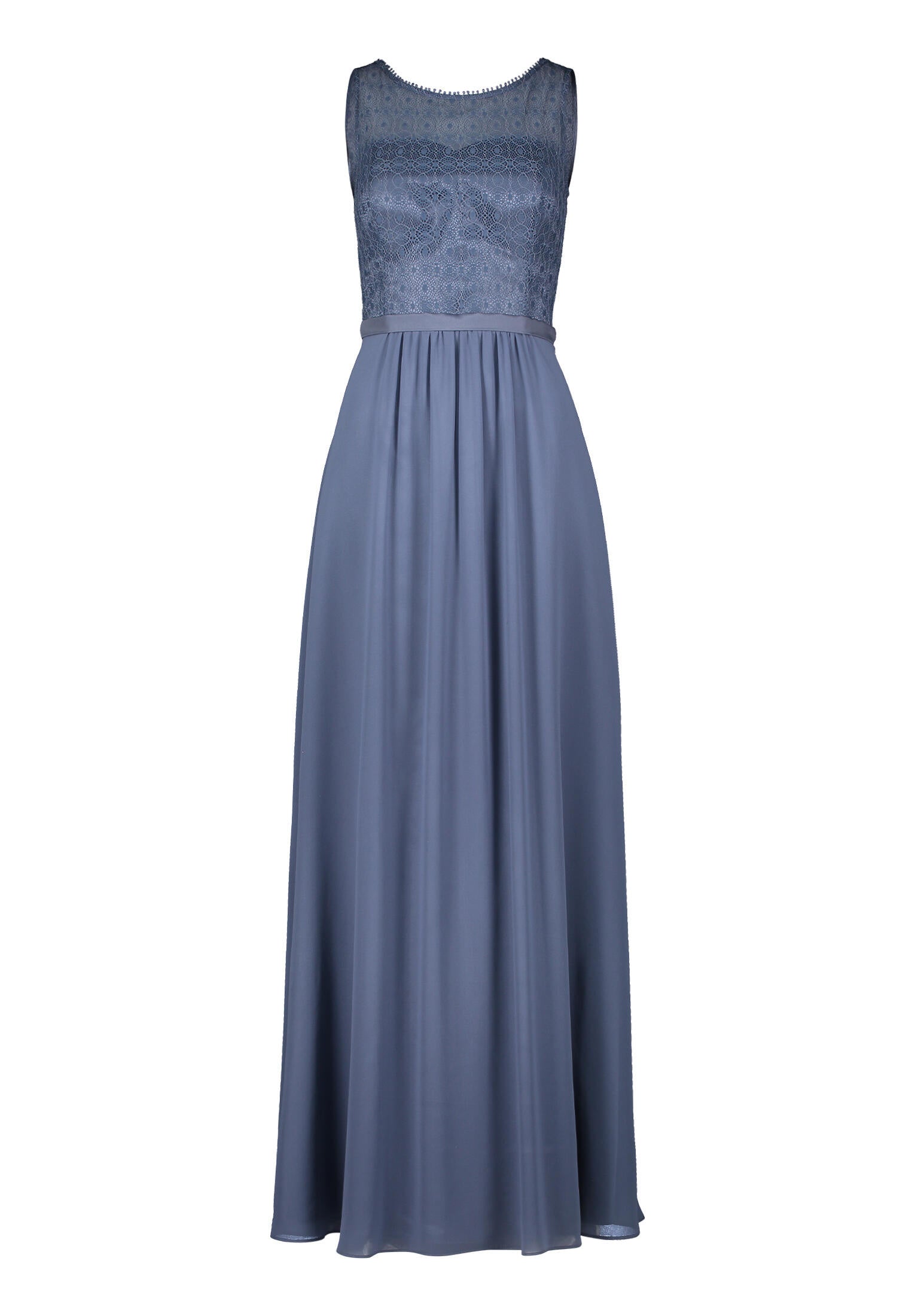 Abendkleid Maxi - 8454-Blue Stone - Blau