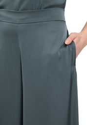 Satinhose Modern Fit - 5605-Grey Olive - Grün